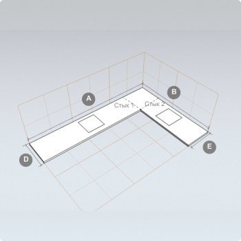 П-образная столешница