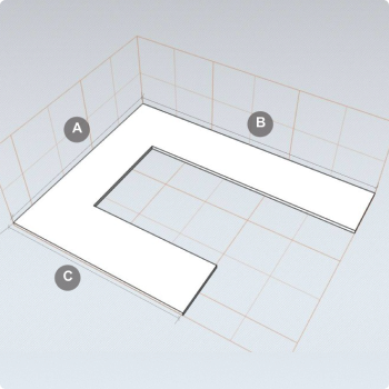 П-образная столешница